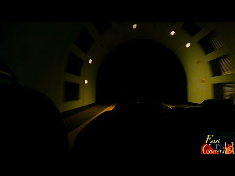 Front row point of view footage of Flight of Fear