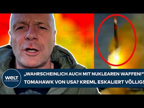 UKRAINE-KRIEG:"Wahrscheinlich auch mit nuklearen Waffen!" Tomahawk von USA? Kreml eskaliert völlig!