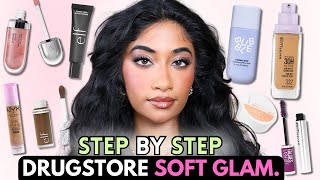 THE ULTIMATE Beginner DRUGSTORE Soft Glam Makeup Tutorial (brown skin friendly 🤎)