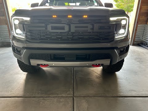 Ford Ranger Raptor gets Amber Grille lights: Install