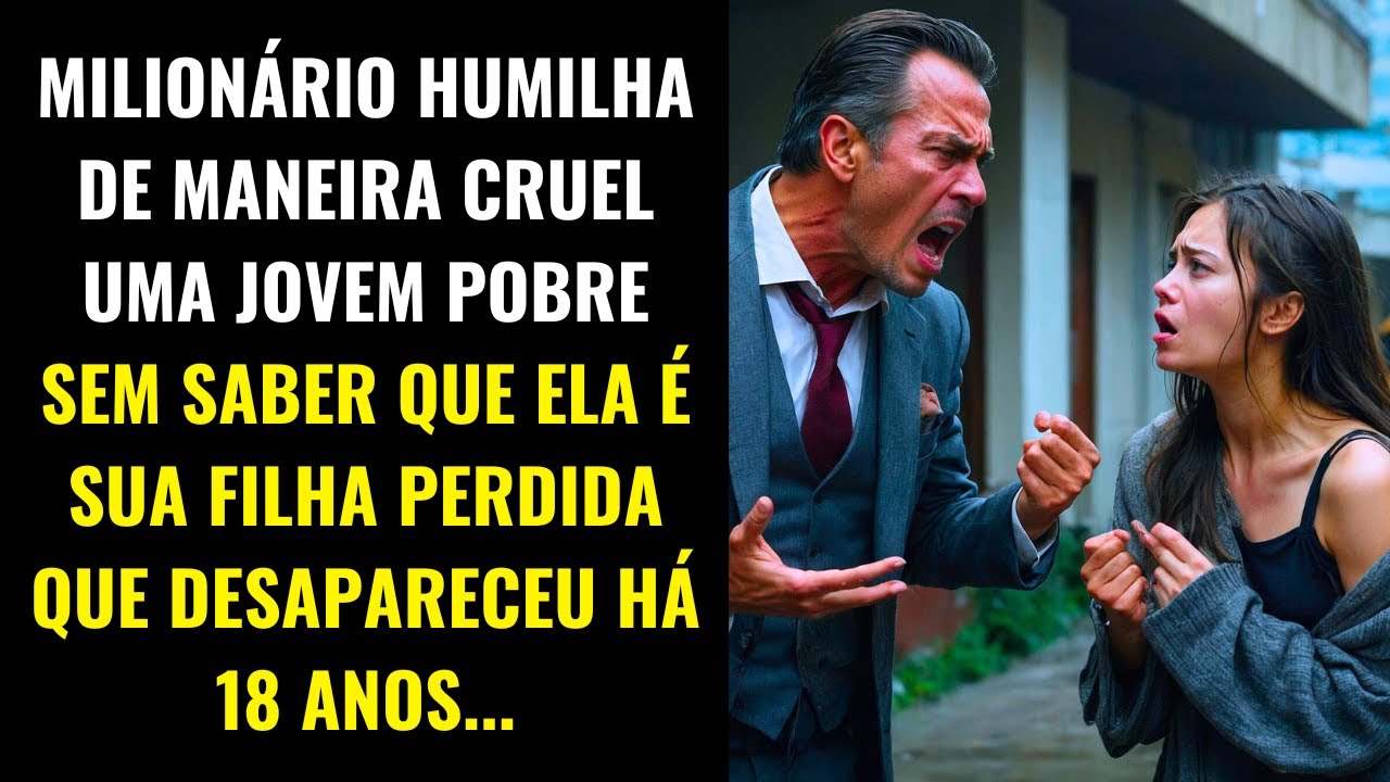 MILIONÁRIO HUMILHA DE MANEIRA CRUEL UMA JOVEM POBRE SEM SABER QUE ELA É SUA FILHA PERDIDA QUE...