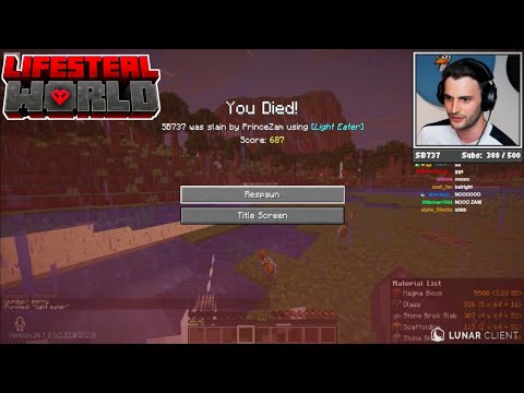 SB737 Died To PrinceZam on Lifesteal World...๐ฑ
