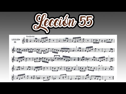 Lección 55 Metodo de Solfeo de Hilarion Eslava - Primera Parte