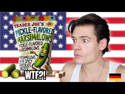 German Tries TRADER JOE'S for the First Time! 🇩🇪🇺🇸 Mario Adrion