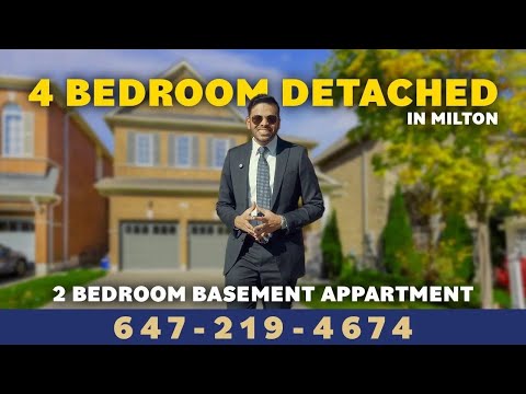 4 Bedroom Detached with 2 Bedroom Basement in Milton| Home for Sale | Detached Homes| House for sale