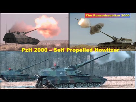 Powerful PzH 2000 In Action - Panzerhaubitze 2000 a German 155 mm Self Propelled Howitzer