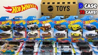 Unboxing Hot Wheels 2019 D Case 72 Car Assortment!