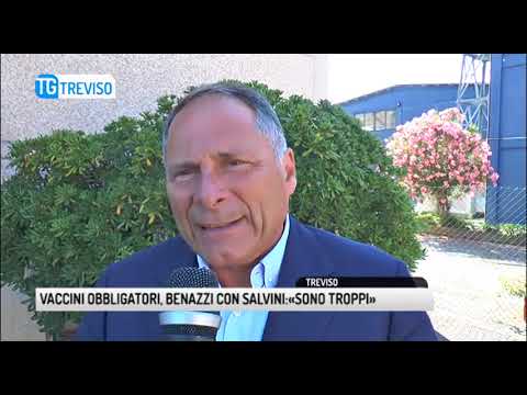 TG TREVISO (25/06/2018) - VACCINI OBBLIGATORI, BENAZZI CON SALVINI:«SONO TROPPI»