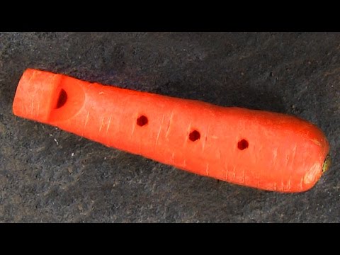 FLÖTE aus KAROTTE !!! in 5 Minuten selber machen !! Tutorial