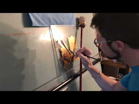 Gold Leaf House Number - Gold on Glass