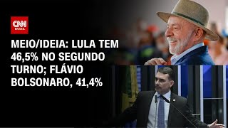 Vídeo: Lula abre vantagem sobre Flávio Bolsonaro em eventual 2º turno, diz pesquisa Meio/Ideia | BASTIDORES