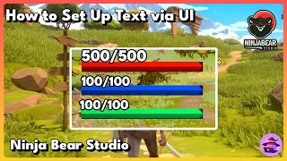 Set up UI Text using Ninja Bear Combat in Unreal Engine 5