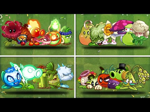 Team Fire Plant Vs 03 Super Team Plant - WHo Will Win？- PvZ 2 Team 06 Plant