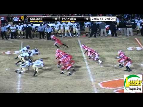 Parkview High #12 Rob Youngblood throws 35 yard TD pass