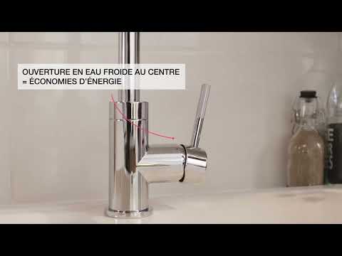 Mitigeur de cuisine avec douchette extractible - chromé - Edgar JACOB DELAFON