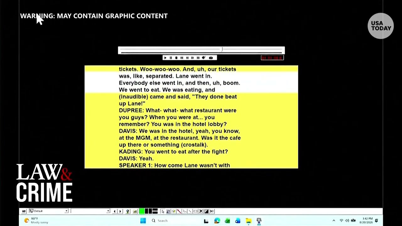 Tupac trial hears previously unreleased police interview with Duane 'Keefe D' Davis: Part 2