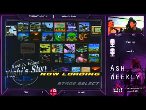 Melee Loser's Bracket ASH@WIT 4/24/15 - DBD (Sheik) vs Pseudo (Fox)