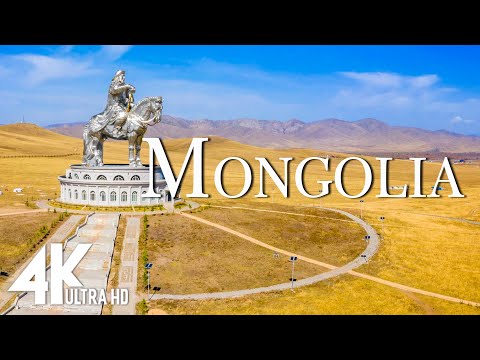 FLYING OVER MONGOLIA (4K UHD)- Relaxing Music Along With Beautiful Nature Videos - 4K Video Ultra HD