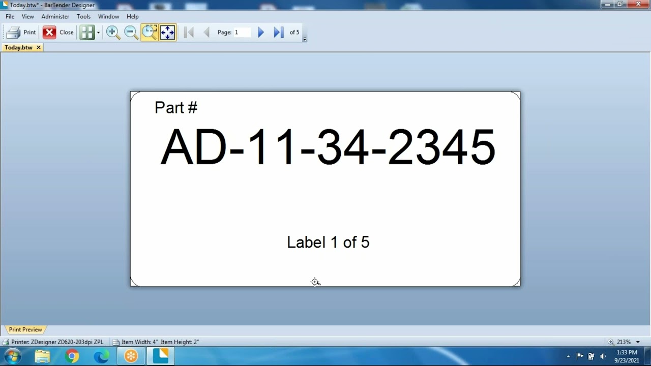 Sequentially Labeling Boxes (Serialization) in BarTender