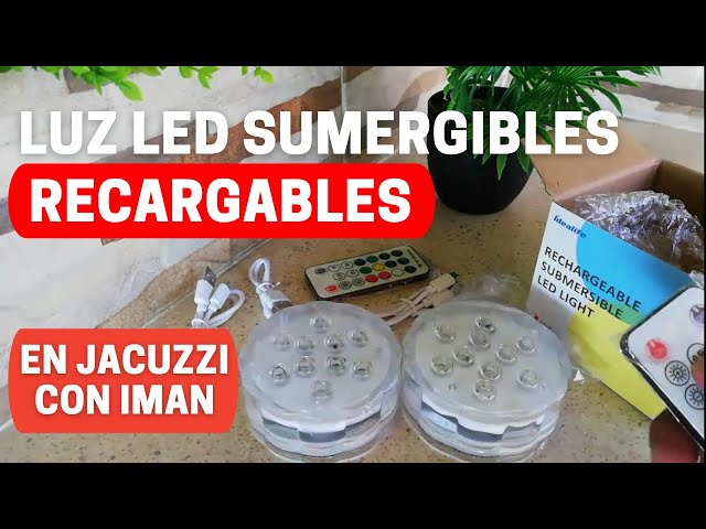 Vídeo relacionado con Vicloon Luces LED Sumergibles Recargables, Luces LED Piscina Desmontable con Mando, Impermeable IP68, RGB Cambiante Bajo el agua Luz para Fiesta Florero de Navidad Tina de