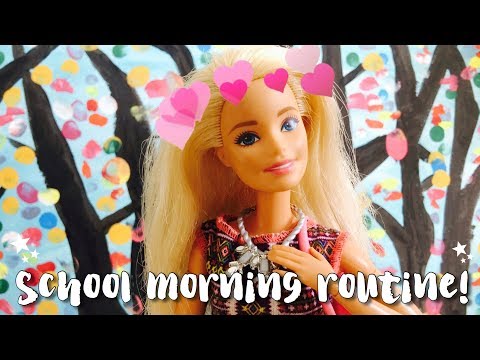 Emily's School Morning Routine - Doll Play Video