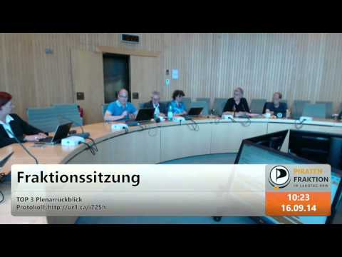Fraktionssitzung vom 16.09.2014 @20Piraten #20Piraten