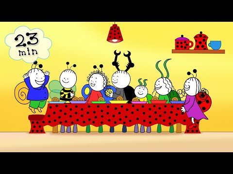 Bartek i Basia kompilacja - Bajki uczą dobra i życzliwości ▶ 5 pełne odcinki | 23 minut