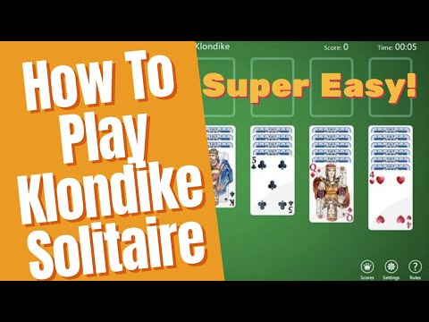Klondike Solitaire [How To Play] Solitaire Lessons -Card Games - YouTube