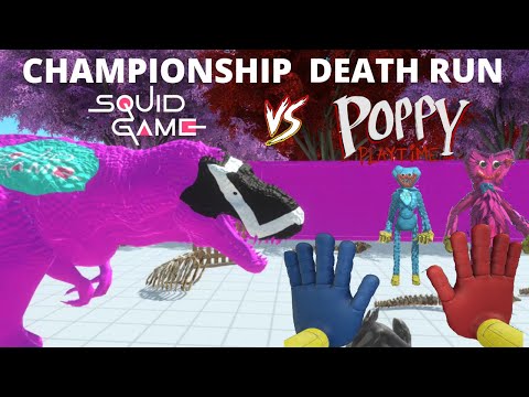 CHAMPIONSHIP  -  DEATH RUN SQUID GAME VS POPPY PLAYTIME - WHO IS THE BEST? - ARBS