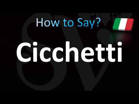 How to Pronounce Cicchetti (Italian)