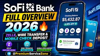 SoFi Bank Full Overview 2026 🔥 | Zelle, Wire Transfer & Mobile Check Deposit