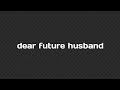 Dear Future Husband - Meghan Trainor (karaoke)