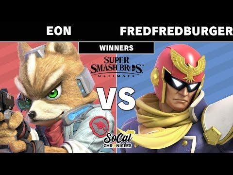 Smash Ultimate - Eon (Fox,Pichu) Vs FredFredBurger (C.Falcon,DK) Winners Pools - Socal Chronicles