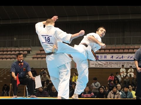 SHINKYOKUSHINKAI KARATE The 30th All Tohoku Tournament semifinal2 Khasai Magomedov vs. Alexei Parsin