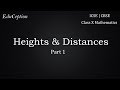 Heights And Distances Part 1 Class 10 Mathematics