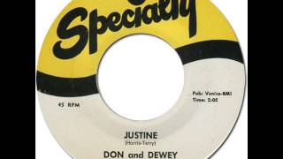 DON & DEWEY - JUSTINE [Specialty 631] 1958