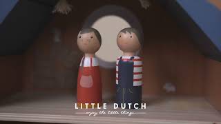 Domeček pro panenky dřevěný přenosný Farma