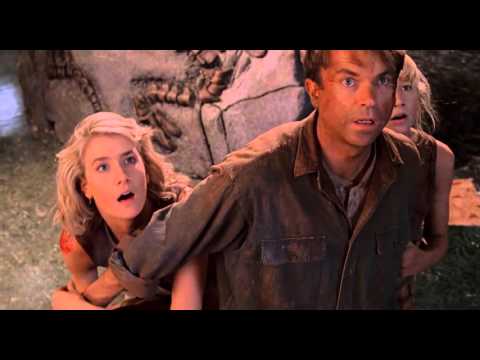 Jurassic Park 1993 - T-REX vs Velociraptor Scene