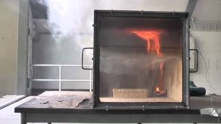 Rollover, Flashover and Backdraft in fire simulator. (Brandverloop)