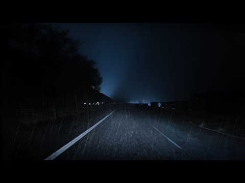 ☔️Lonely Highway Along the Mountains💤for Sleep😪Work💻 Study📔