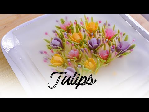 How to Make 3D Jelly Cake - Tulips