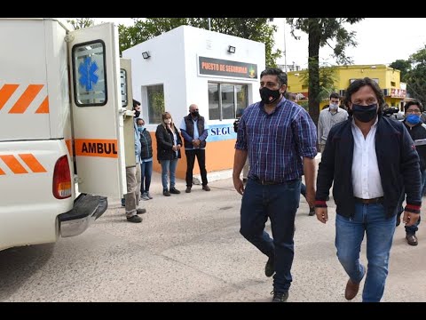 El gobernador Sáenz recorrió el hospital de Tartagal y entregó una nueva ambulancia