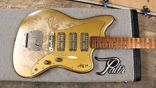 Video thumbnail for Palir® Guitars: Imperial - Aged Gold Paisley - Lollar Gold Foil Pickups - Mastery Bridge System by PalirGuitars