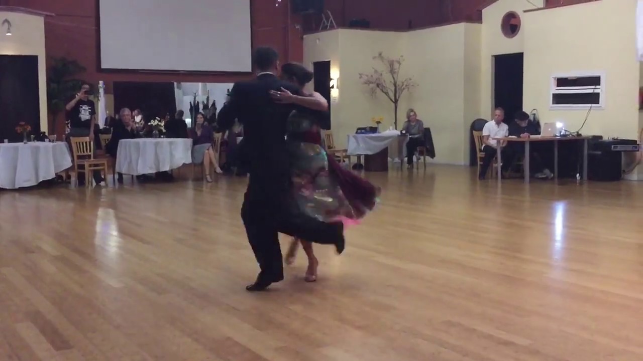 Damian Mechura and Veronica Vasquez perform at the Allegro Ballroom 3 of 3