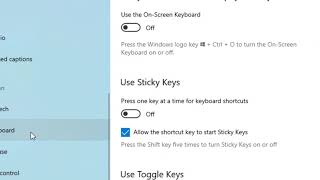 How to Turn on or turn off Filter Keys Windows 10
