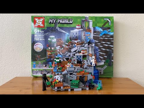 MINECRAFT MY WORLD THE MOUNTAIN CAVE (SIMPLE VERSION) SX1013 LEGO COMPATIBLE BULIDING BRICK
