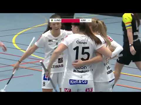 Highlights Svenska Superligan Dam: IBK Lund - Karlstad IBF