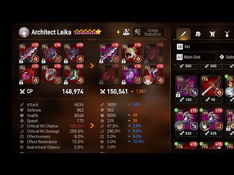 ARCHITECT LAIKA FULL DAMAGE | EPIC SEVEN