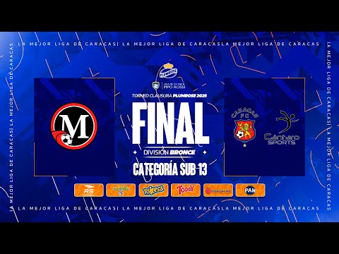 Dvo. Miranda vs CFC/Cántaros |Final Torneo Clausura 2025 | Div. Bronce sub13