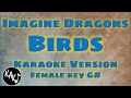 Imagine Dragons - Birds Karaoke Lyrics Instrumental Cover Female Key G#